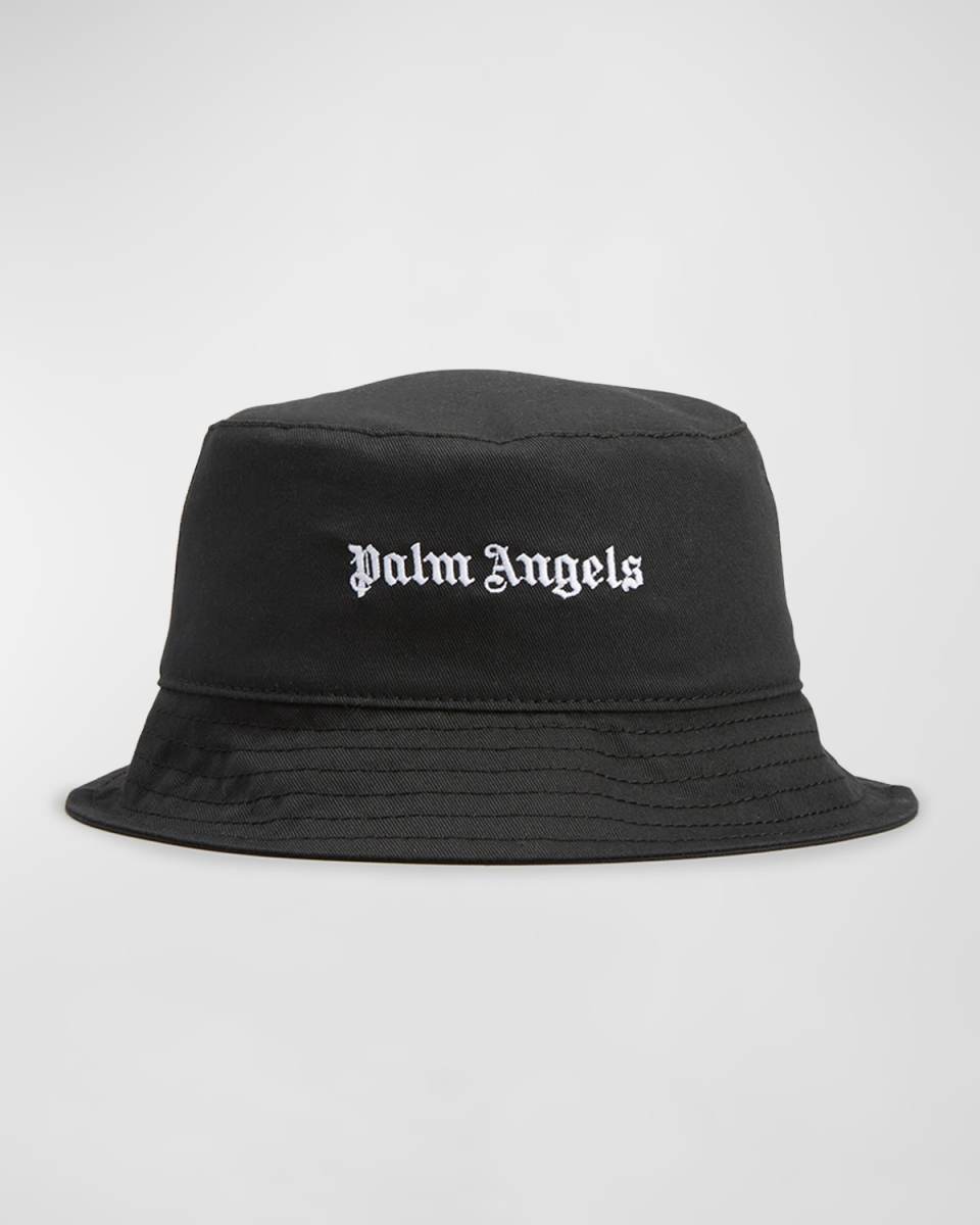 Kid's Embroidered Logo-Print Bucket Hat, Size S-